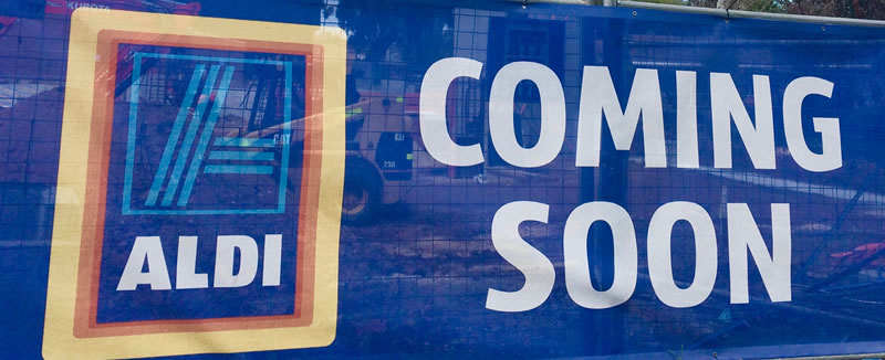 aldi - coming soon - property prices affected